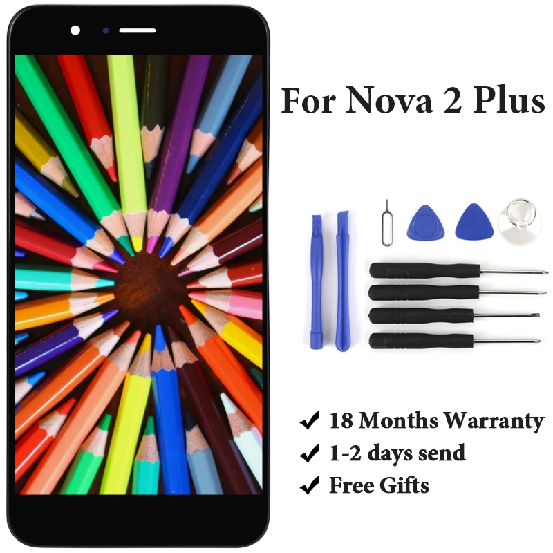 5.5' For Nova 2 Plus LCD Display Assembly Replacement With Touch Screen For Nova 2 Plus LCD BAC-AL00 BAC-TL00
5.5' For Nova 2 Plus LCD Display Assembly Replacement With Touch Screen For Nova 2 Plus LCD BAC-AL00 BAC-TL00