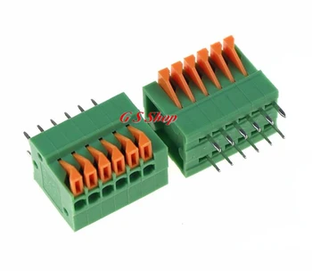 10PCS 2.54mm Terminal Blocks Connector 6P KF141R Can be stitching Straight Pin Green Environmental Protection 150V/2A
10PCS 2.54mm Terminal Blocks Connector 6P KF141R Can be stitching Straight Pin Green Environmental Protection 150V/2A