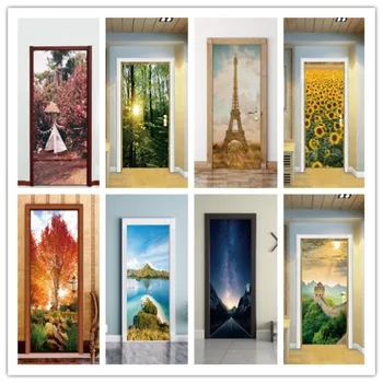 2pcs/set 3D Effect Autumn Maple Sunflower landscape Door Sticker Sliding Door Wallpaper Wall Sticker Home Bedroom Decorative
2pcs/set 3D Effect Autumn Maple Sunflower landscape Door Sticker Sliding Door Wallpaper Wall Sticker Home Bedroom Decorative