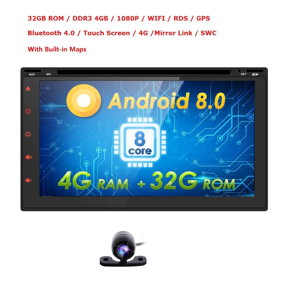 Octa 8 Core Android 9.0 4G RAM 64GB ROM Support 4G LTE SIM Network Car GPS 2 din Universal car Radio player dvd Navi dab dvr dtv
Octa 8 Core Android 9.0 4G RAM 64GB ROM Support 4G LTE SIM Network Car GPS 2 din Universal car Radio player dvd Navi dab dvr dtv