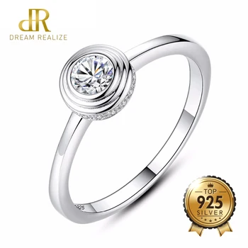 DR Brand Elegant 925 Sterling Silver Wedding Ring with Round Clear Fashion Fine CZ Crystal Rings for Women Party Gift Jewelry
DR Brand Elegant 925 Sterling Silver Wedding Ring with Round Clear Fashion Fine CZ Crystal Rings for Women Party Gift Jewelry