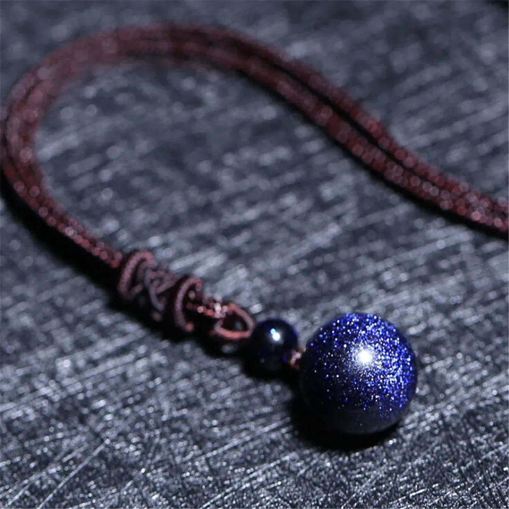 Wholesale Universe Galaxy Pendulum Natural Blue Sandstone Ball Pendant Necklace 8-18mm Transfer Luck Beads Men or Women Jewelry
Wholesale Universe Galaxy Pendulum Natural Blue Sandstone Ball Pendant Necklace 8-18mm Transfer Luck Beads Men or Women Jewelry