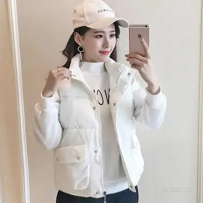 2019 Winter Short Plaid Vest Overalls Parka Mujer Doudoune Femme Winter Beige Coat Women 9 Styles Femme Winter Cotton Jacket
2019 Winter Short Plaid Vest Overalls Parka Mujer Doudoune Femme Winter Beige Coat Women 9 Styles Femme Winter Cotton Jacket