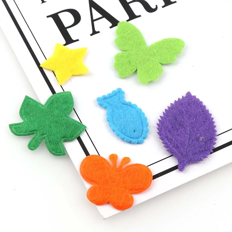 100pcs Maple leaf Butterfly Star Leaf Patches Diy Craft Accessory Handmade Applique Patch For Clothes Hat Felt Applique Cheaper
100pcs Maple leaf Butterfly Star Leaf Patches Diy Craft Accessory Handmade Applique Patch For Clothes Hat Felt Applique Cheaper