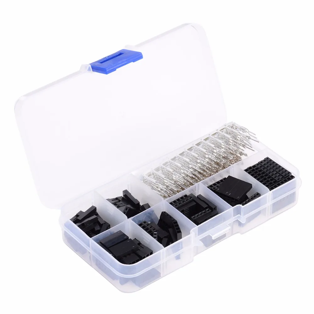310pcs Wire Cable Jumper Pin Set Male + Female Connectors Housing Assortment Kit with Box
310pcs Wire Cable Jumper Pin Set Male + Female Connectors Housing Assortment Kit with Box
