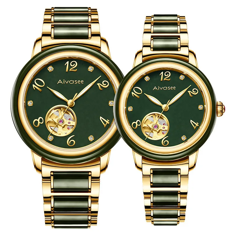 2020 Mechanical Watch Lvkong Perspective Set Auger Real Natural Jade Of Wrist Of Men And Women With The Business
2020 Mechanical Watch Lvkong Perspective Set Auger Real Natural Jade Of Wrist Of Men And Women With The Business
