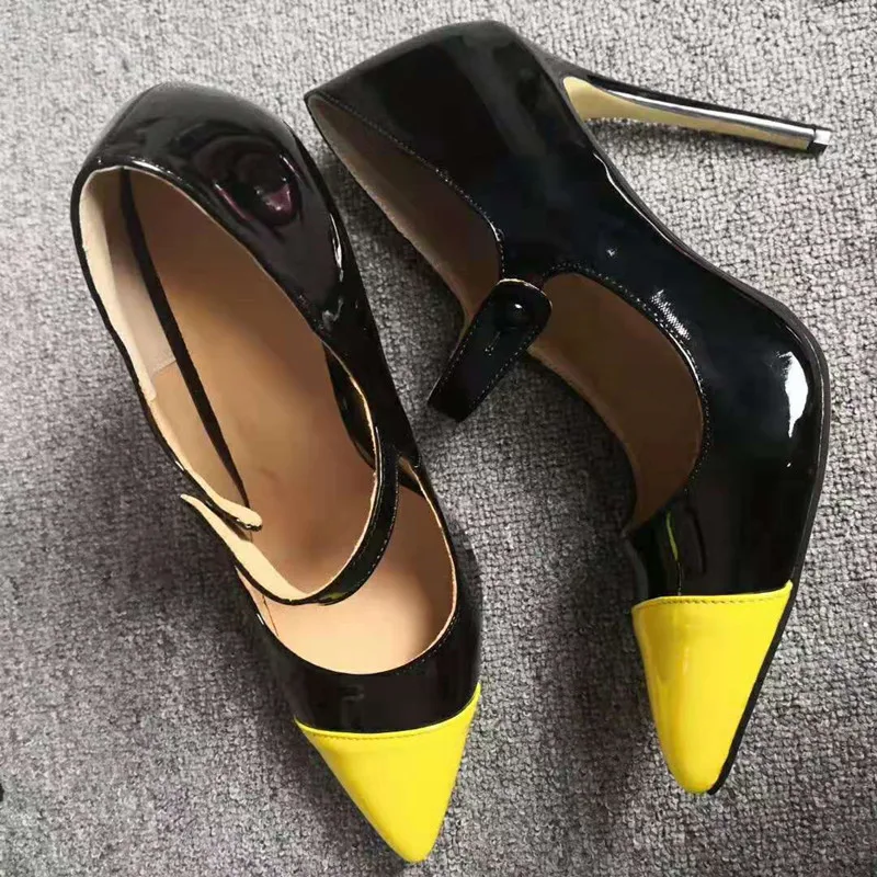 Painted lacquer leather, about 11 cm high-heeled women's shoes, pointed toe pumps, buckled women's shoes, banquet women's shoes,
Painted lacquer leather, about 11 cm high-heeled women's shoes, pointed toe pumps, buckled women's shoes, banquet women's shoes,