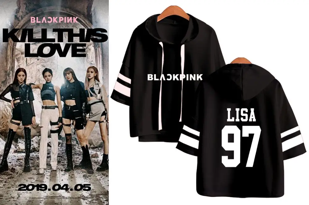 Blackpink Tops off shoulder crop summer 2019 kpop tshirt women streetwear shirts sexy Street fashion harajuku hot sale blouses
Blackpink Tops off shoulder crop summer 2019 kpop tshirt women streetwear shirts sexy Street fashion harajuku hot sale blouses