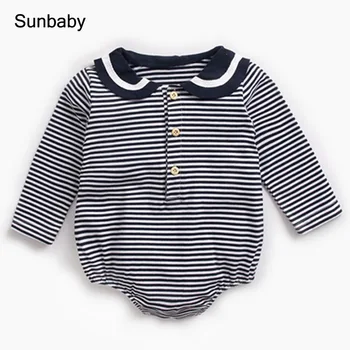 Sunbaby boby bebe cotton Long sleeve striped navy style baby clothes bodysuit 0-36 Months I0308
Sunbaby boby bebe cotton Long sleeve striped navy style baby clothes bodysuit 0-36 Months I0308