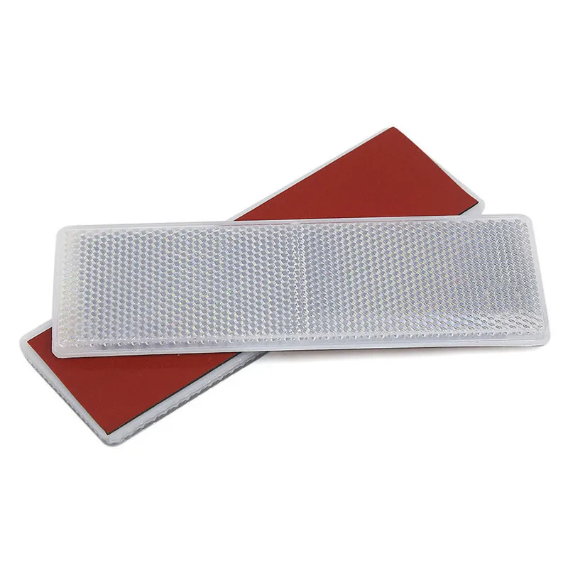 Car sticker Red Or White Adhesive Plastic Reflector Reflective Warning Plate Stickers Sign For Car SUV Truck Motorcycle Safety
Car sticker Red Or White Adhesive Plastic Reflector Reflective Warning Plate Stickers Sign For Car SUV Truck Motorcycle Safety