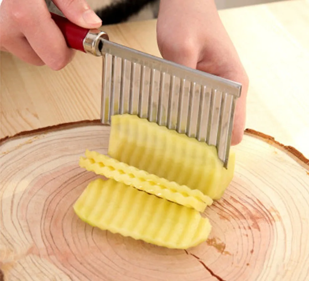 Meijuner Veggie Chopper Creative Kitchen Tools Multi-function Shredder Stainless Steel Fries Knife Wavy Potato Cut Flower Knife
Meijuner Veggie Chopper Creative Kitchen Tools Multi-function Shredder Stainless Steel Fries Knife Wavy Potato Cut Flower Knife