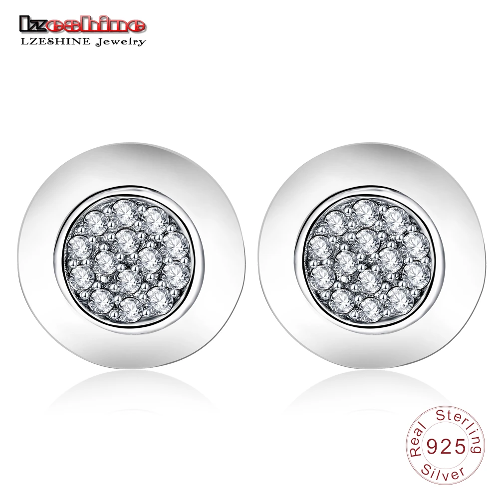 LZESHINE Authentic 925 Sterling Silver Round Stud Earrings Rose Gold Color With Clear CZ Original Silver Jewelry PSER0010
LZESHINE Authentic 925 Sterling Silver Round Stud Earrings Rose Gold Color With Clear CZ Original Silver Jewelry PSER0010