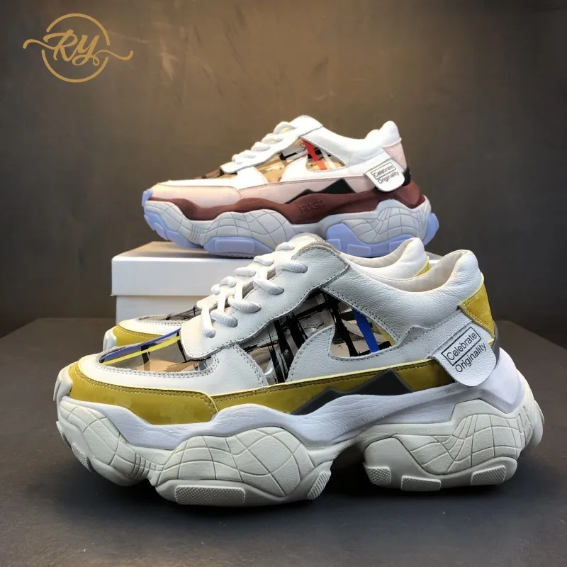 RY-relaa leather fashion women's shoes ins style 2019 new thick bottom increased color matching casual sponge shoes sneakers
RY-relaa leather fashion women's shoes ins style 2019 new thick bottom increased color matching casual sponge shoes sneakers