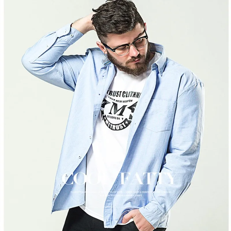 3XL-8XL!New Arrive Fat Men's Plus Size Shirt Long-sleeve Male Cotton Loose Casual Solid Color Shirt
3XL-8XL!New Arrive Fat Men's Plus Size Shirt Long-sleeve Male Cotton Loose Casual Solid Color Shirt