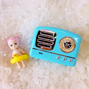 Korean style Sky blue Bluetooth Speaker Mini portable Retro Wireless Music Audio Player Valentine's Day gift for girl
Korean style Sky blue Bluetooth Speaker Mini portable Retro Wireless Music Audio Player Valentine's Day gift for girl