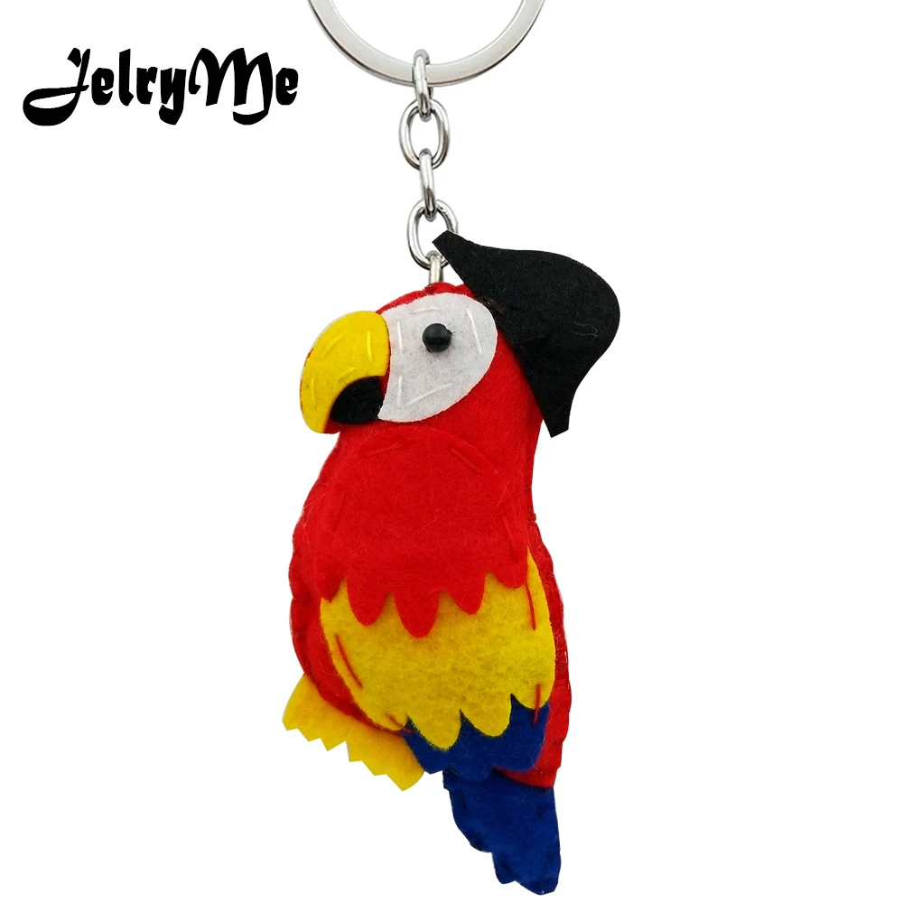 Cartoon Animal Parrot Keychains Women Handmade Wool Felt Pompom Key Ring Female Bag Pendant Car Key Chains Holder Charms Jewelry
Cartoon Animal Parrot Keychains Women Handmade Wool Felt Pompom Key Ring Female Bag Pendant Car Key Chains Holder Charms Jewelry