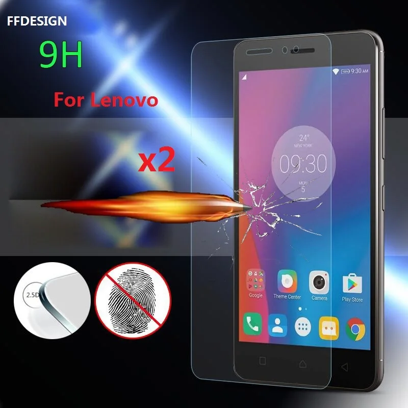 2x закаленное стекло для Lenovo K6 K8 Note Vibe P2 Power K5 K3 P70 Shot Z90 Защитная пленка экрана|glass