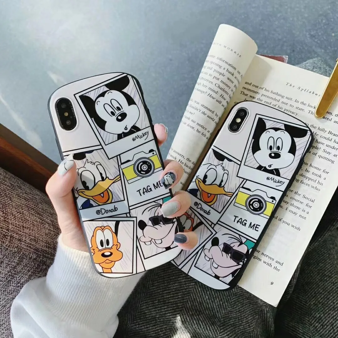 Cartoon Mickey Donald Duck Goofy Head Anime Curved Shield Shell Phone Case for iPhone XR XS Max 8 7 6 6s plus Scrub back cover
Cartoon Mickey Donald Duck Goofy Head Anime Curved Shield Shell Phone Case for iPhone XR XS Max 8 7 6 6s plus Scrub back cover