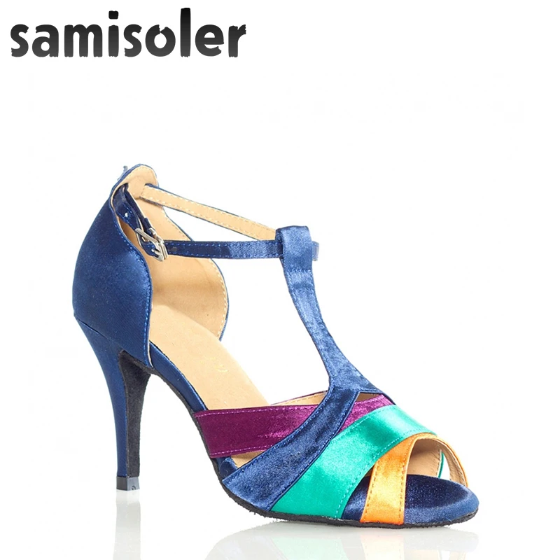 Samisoler B New Cloth Collocation Shine Ribbons Ballroom Fashion Dance Women Latin Dance Competition Shoes
Samisoler B New Cloth Collocation Shine Ribbons Ballroom Fashion Dance Women Latin Dance Competition Shoes