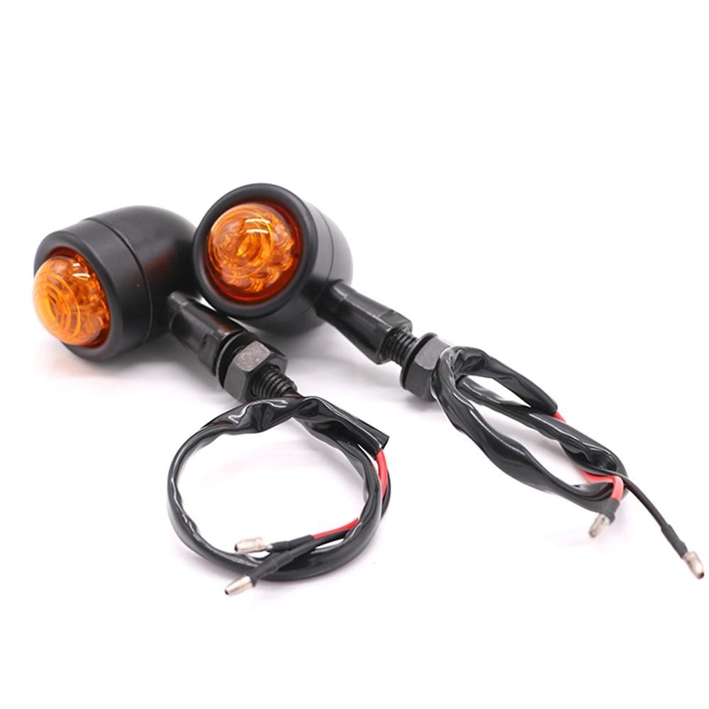 One pair Universal Motorcycle LED Turn Signals Indicator Light Amber for Harley 12V Retro Motorbike Flasher Mark Lights
One pair Universal Motorcycle LED Turn Signals Indicator Light Amber for Harley 12V Retro Motorbike Flasher Mark Lights