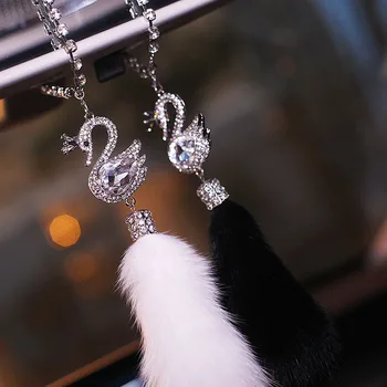 Swan fox fur car pendant car interior accessories car pendant rearview mirror hanging personality creative girl car pendant art
Swan fox fur car pendant car interior accessories car pendant rearview mirror hanging personality creative girl car pendant art