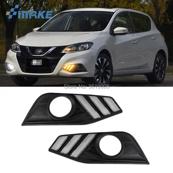 smRKE For Nissan Tiida 2016 LED DRL Daytime Running Lights White Driving Light + Yellow Turn Signal Waterproof
smRKE For Nissan Tiida 2016 LED DRL Daytime Running Lights White Driving Light + Yellow Turn Signal Waterproof