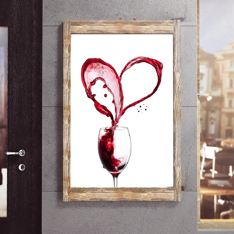 Creative Design Wine Heart Wall Art Prints Canvas Painting Ballet
