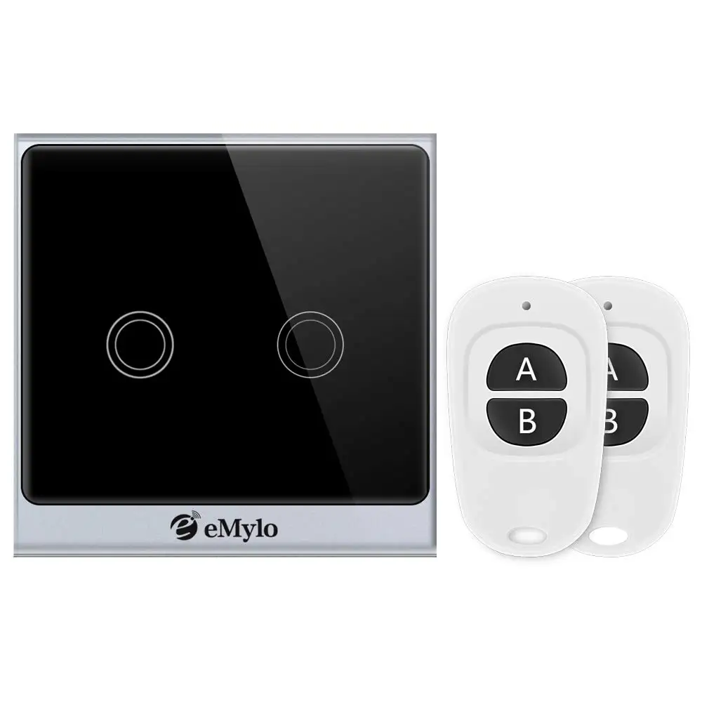 eMylo Smart Wall Light Switch WiFi RF Touch Control 220V 2Ch Timer Switch Voice Remote Control For Smart Life Alexa Google Home
eMylo Smart Wall Light Switch WiFi RF Touch Control 220V 2Ch Timer Switch Voice Remote Control For Smart Life Alexa Google Home