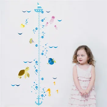 Cartoon Underwater Height Measure Wall Stickers Fish Bubble Boat Decor Kids Rooms Wall Art Nursery H
Cartoon Underwater Height Measure Wall Stickers Fish Bubble Boat Decor Kids Rooms Wall Art Nursery H