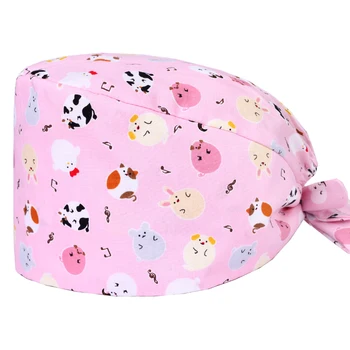 Pink Women Surgical Scrub Caps Nursing Medical Hats 100% Cotton Summer Sweatband Tieback Long Hair Hospital Work Skull Hats
Pink Women Surgical Scrub Caps Nursing Medical Hats 100% Cotton Summer Sweatband Tieback Long Hair Hospital Work Skull Hats
