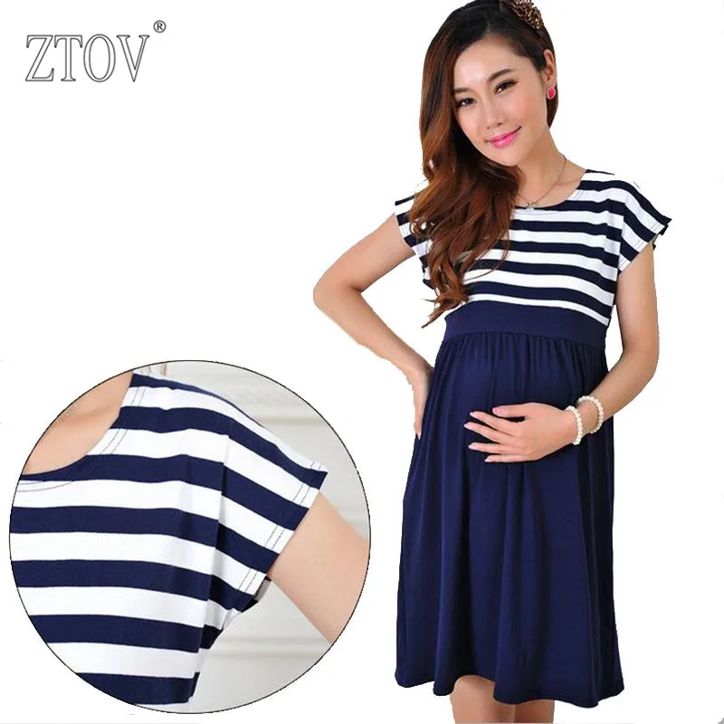 Women's Long Breastfeeding Dress L/XL