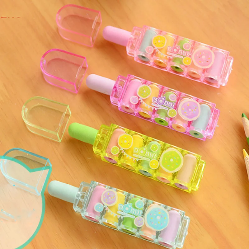 1 Set Cute bullet rubber eraser can replace type children art drawing school supplies stationery
1 Set Cute bullet rubber eraser can replace type children art drawing school supplies stationery
