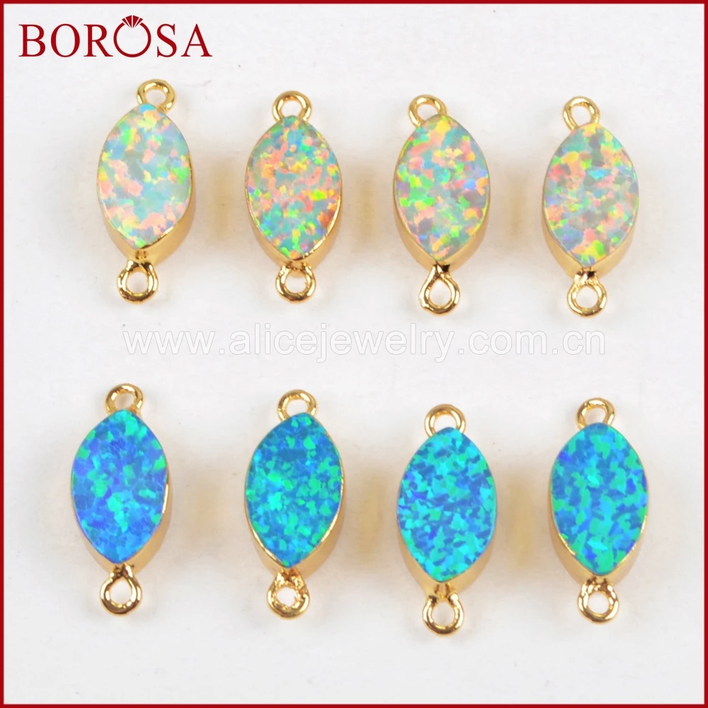 BOROSA 10 шт. новые золотые японские опаловые соединители с опалом, двойные подвески для ожерелья, ювелирное изделие DIY G1462
BOROSA 10 шт. новые золотые японские опаловые соединители с опалом, двойные подвески для ожерелья, ювелирное изделие DIY G1462