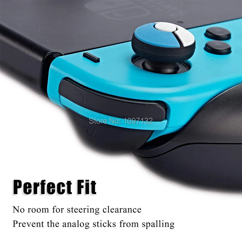 4pcs Pack Silicone Analog Thumb Stick Grips Caps for Nintendos Switch NS JoyCon Controller Game Accessories (8)