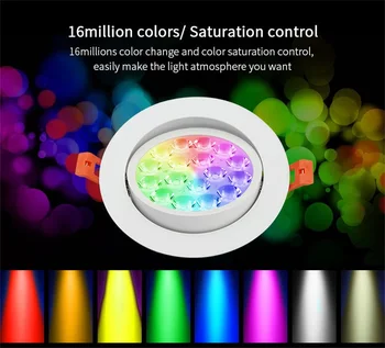 MiLight FUT062 2.4G 9W RGB+CCT Ceiling light FUT089/B8/Wifi BOX 2 Smart home grouping RF remote
MiLight FUT062 2.4G 9W RGB+CCT Ceiling light FUT089/B8/Wifi BOX 2 Smart home grouping RF remote