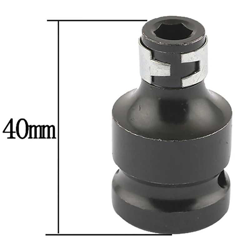 Description Picture 5 of item1Set Steel 1/2" Square To 1/4" Hex Ratchet Socket Wrench Socket Adapter Spanner Set Drive Converter Impact Tool Hot Sale