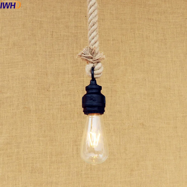 IWHD American Style Loft Industrial Pendant Lighting Fixtures Dinning Room Antique Water Pipe Rope Lamp Vintage Lampara Colgante
IWHD American Style Loft Industrial Pendant Lighting Fixtures Dinning Room Antique Water Pipe Rope Lamp Vintage Lampara Colgante