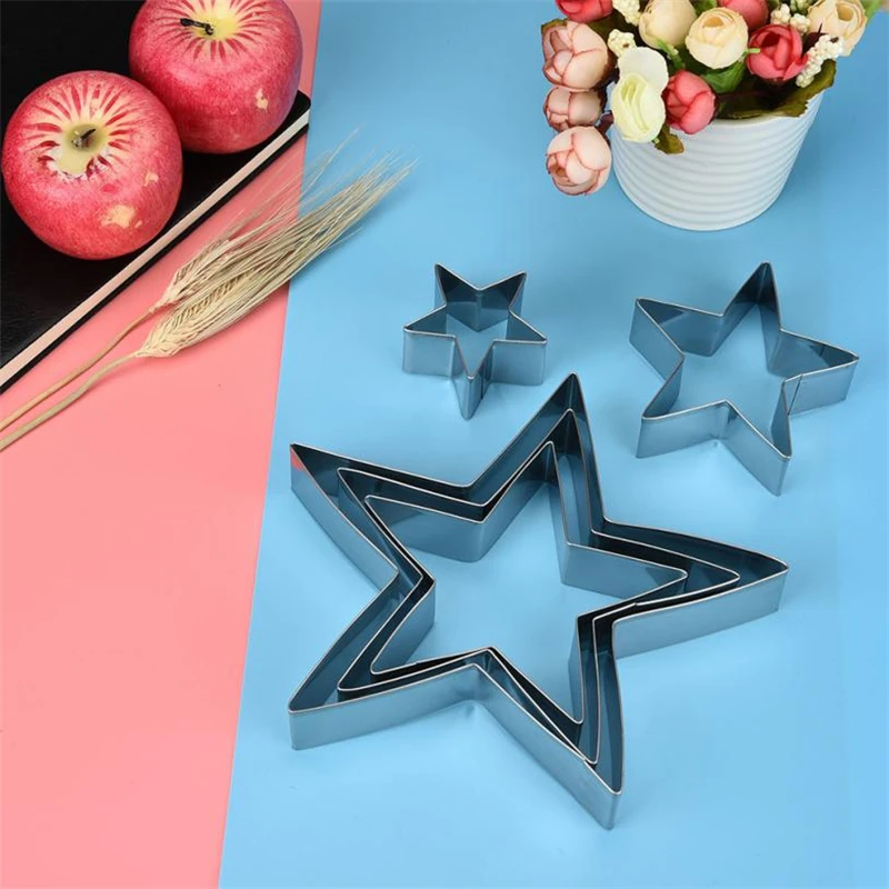 2018 New Stainless Steel Cake Biscuit Cookie Cutter Mold DIY Baking Pastry Tool Easy operation Lightweigh Hot C0404#30 5