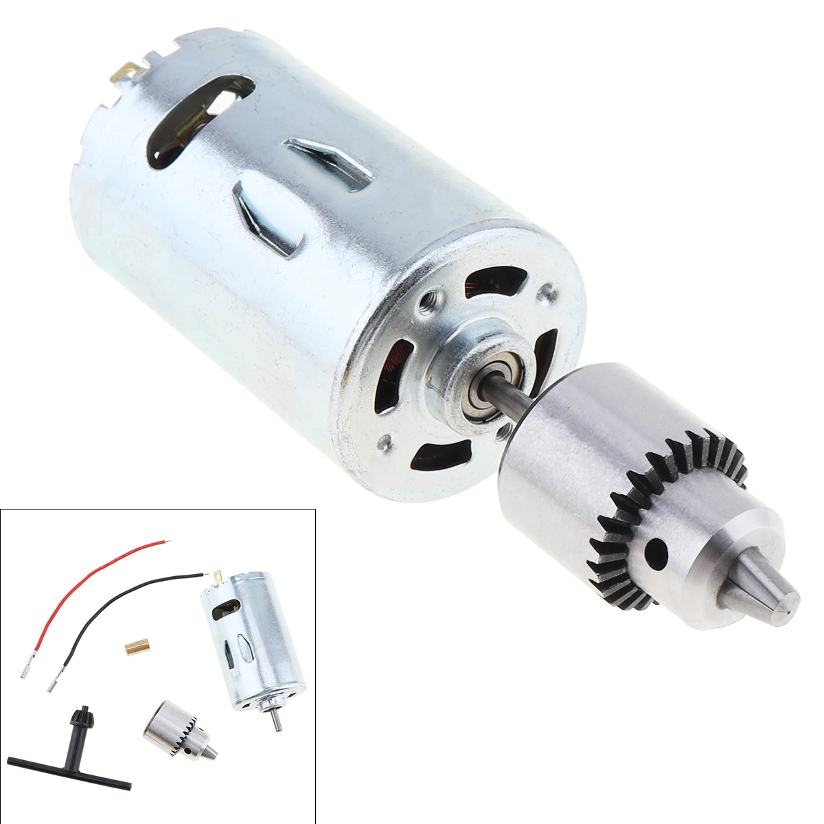 DC 12V-36V Mini 555 Motor Hand Drill with Ball Bearing Big Power 0.3-4mm JTO Chuck for Milling Machine Drilling Machine
DC 12V-36V Mini 555 Motor Hand Drill with Ball Bearing Big Power 0.3-4mm JTO Chuck for Milling Machine Drilling Machine