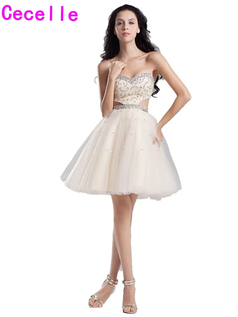 Sweetheart Short Champagne Dress