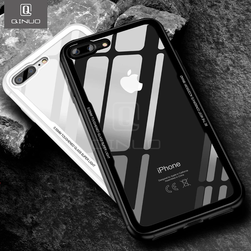 QINUO Glass Back Cover For iphone X 8 7 6 6s Plus Case Luxury Ultra thin Clear Mirror Full Glass Protection Phone Cases Shell
QINUO Glass Back Cover For iphone X 8 7 6 6s Plus Case Luxury Ultra thin Clear Mirror Full Glass Protection Phone Cases Shell