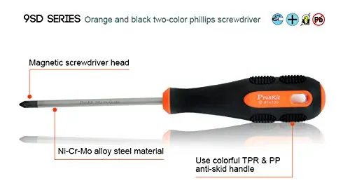 ProsKit 9sd-202b Pro-Soft Screwdrivers (+ # 1 5x75 mm) Precision Crosspoint Screwdrivers S Hand Tools DIY Tool Phone
ProsKit 9sd-202b Pro-Soft Screwdrivers (+ # 1 5x75 mm) Precision Crosspoint Screwdrivers S Hand Tools DIY Tool Phone