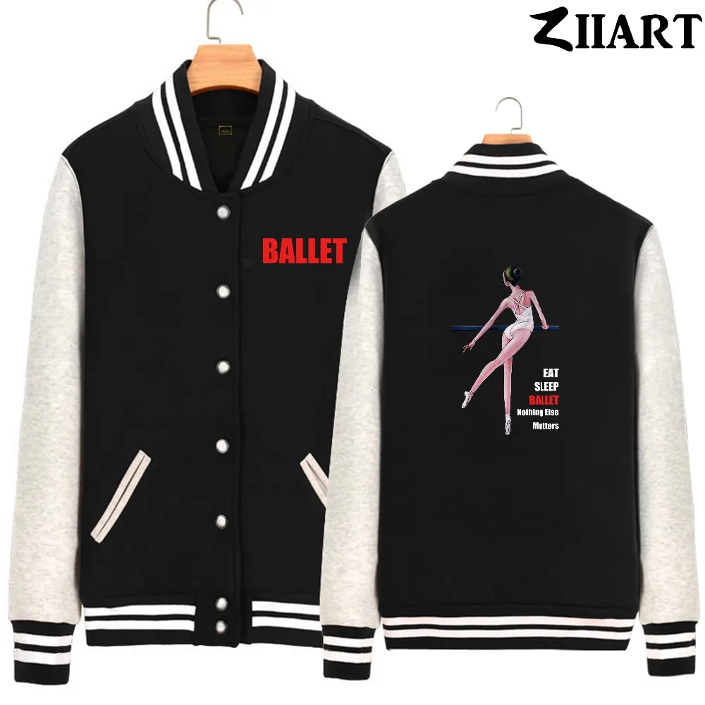 Elegant Dancer Eat Sleep Ballet Nothing Else Matters Boys Man fleece Baseball Jackets couple clothes ZIIART
Elegant Dancer Eat Sleep Ballet Nothing Else Matters Boys Man fleece Baseball Jackets couple clothes ZIIART