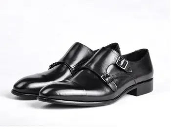Italian leather men's business dress shoes trend monks shoes leather buckle oxford shoes gentleman handmade shoes
Italian leather men's business dress shoes trend monks shoes leather buckle oxford shoes gentleman handmade shoes