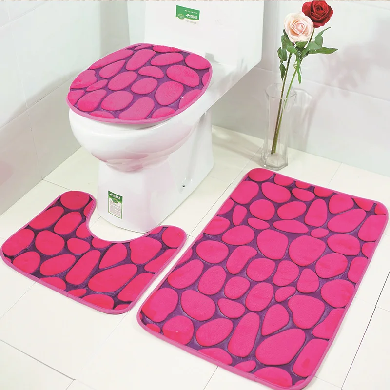 Pebble Polyester Printing Toilet Bath Mats 3 Piece Bath Rug Water-absorbing Non-slip Bath Floor Mat Toilet Lid Cover Decoration
Pebble Polyester Printing Toilet Bath Mats 3 Piece Bath Rug Water-absorbing Non-slip Bath Floor Mat Toilet Lid Cover Decoration