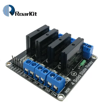 4 Channel 5V DC Relay Module Solid State High Level SSR AVR DSP for Arduino
4 Channel 5V DC Relay Module Solid State High Level SSR AVR DSP for Arduino