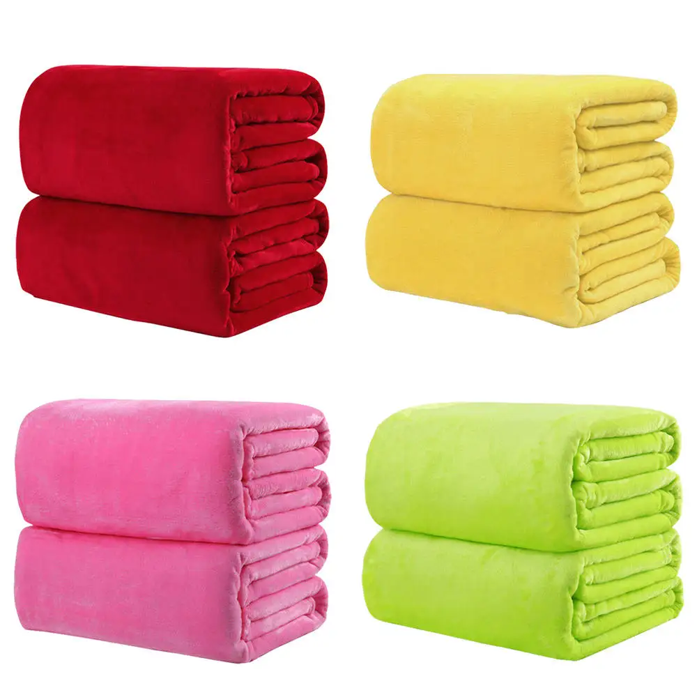 Solid Color Flannel Blanket Soft Plush Blankets Bedspread On The Tapestry Sofa Christmas Swaddling Wrap
Solid Color Flannel Blanket Soft Plush Blankets Bedspread On The Tapestry Sofa Christmas Swaddling Wrap
