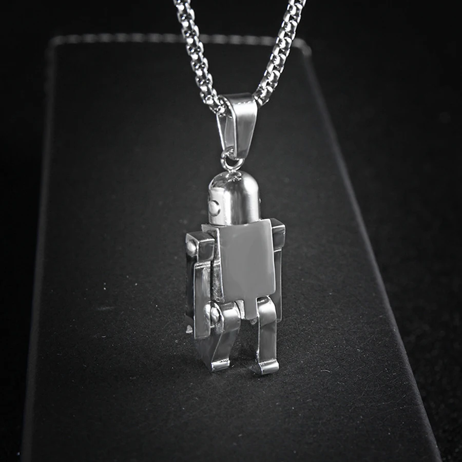 HOBBORN Creative Astronaut Pendent Necklaces Women Men Titanium Steel Never Fade Punk Robot Hip Hop Necklaces & Pendants Jewelry
HOBBORN Creative Astronaut Pendent Necklaces Women Men Titanium Steel Never Fade Punk Robot Hip Hop Necklaces & Pendants Jewelry