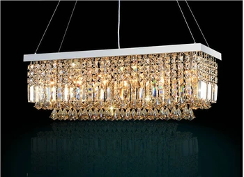 LED Modern Rectangular Crystal Chandelier Light Fixture pendant Hanging lamp for Parlor Dining Room Restaurant Decoration
LED Modern Rectangular Crystal Chandelier Light Fixture pendant Hanging lamp for Parlor Dining Room Restaurant Decoration