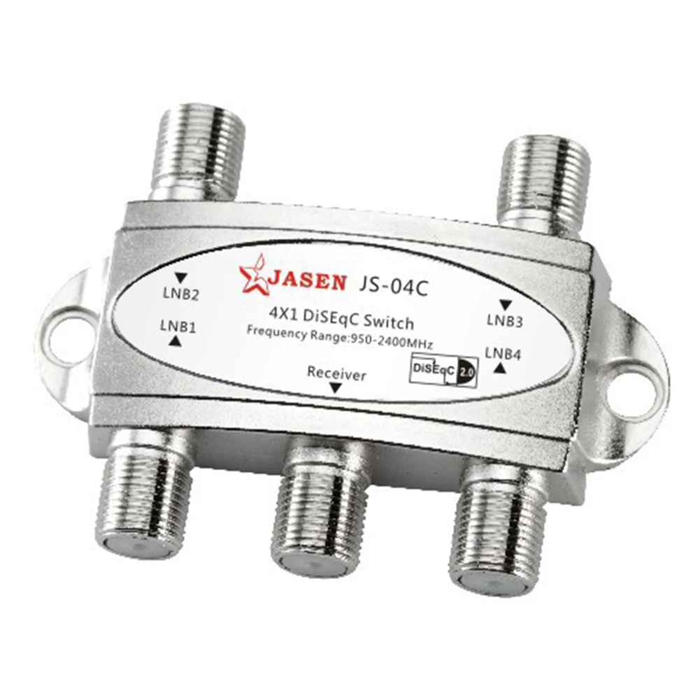 DiSEqC 2.0 Model 4x1W Multi Dish Wideband Diplexer Flat Receiver Satellite Switch Network Silver Home TV Signal Splitter Coaxial
DiSEqC 2.0 Model 4x1W Multi Dish Wideband Diplexer Flat Receiver Satellite Switch Network Silver Home TV Signal Splitter Coaxial